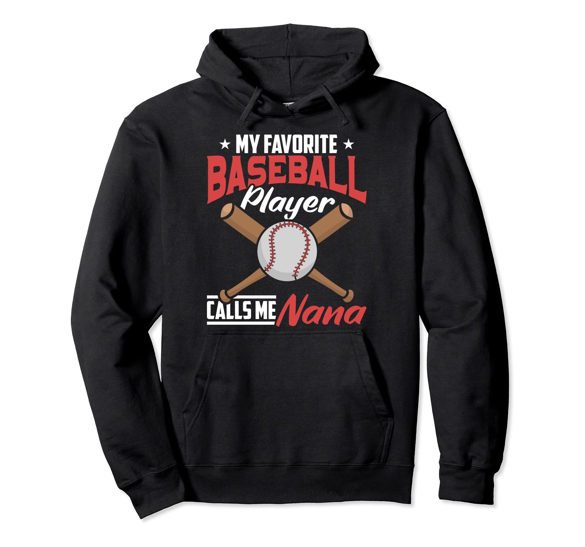 Grandma Baseball Player Nana Mothers Day Hoodie - Custom Art Print Unisex - T-Shirt, Sweatshirt, Hoodie
