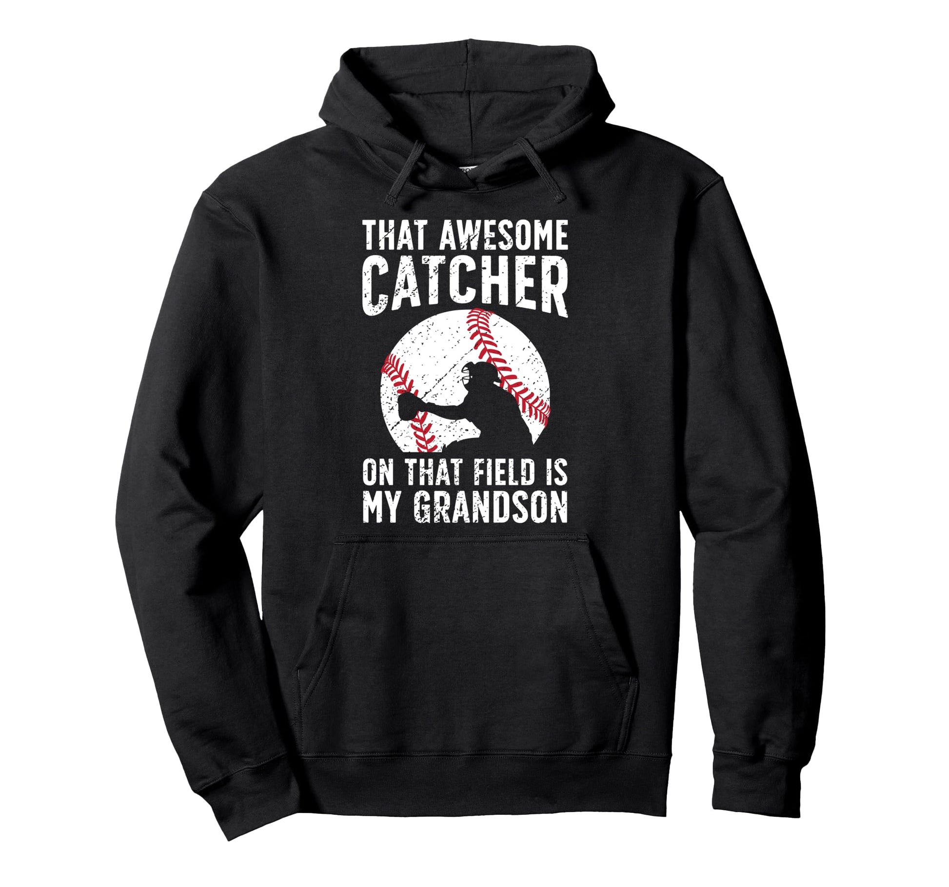Baseball Catcher Grandma Proud Hoodie - Streetwear Style Men Women - T-Shirt, Sweatshirt, Hoodie