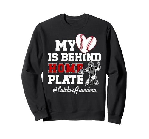 Proud Baseball Catcher Grandma Sweatshirt - Trendy Graphic for Adults - T-Shirt, Sweatshirt, Hoodie