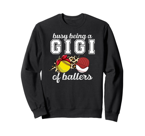 Busy Being Gigi Ballers Baseball Sweatshirt - Custom Art Print Unisex - T-Shirt, Sweatshirt, Hoodie