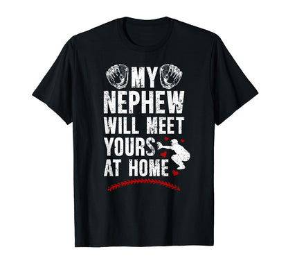 Home Baseball Catcher Aunt Baseball T-Shirt - Novelty Apparel Men Women - T-Shirt, Sweatshirt, Hoodie