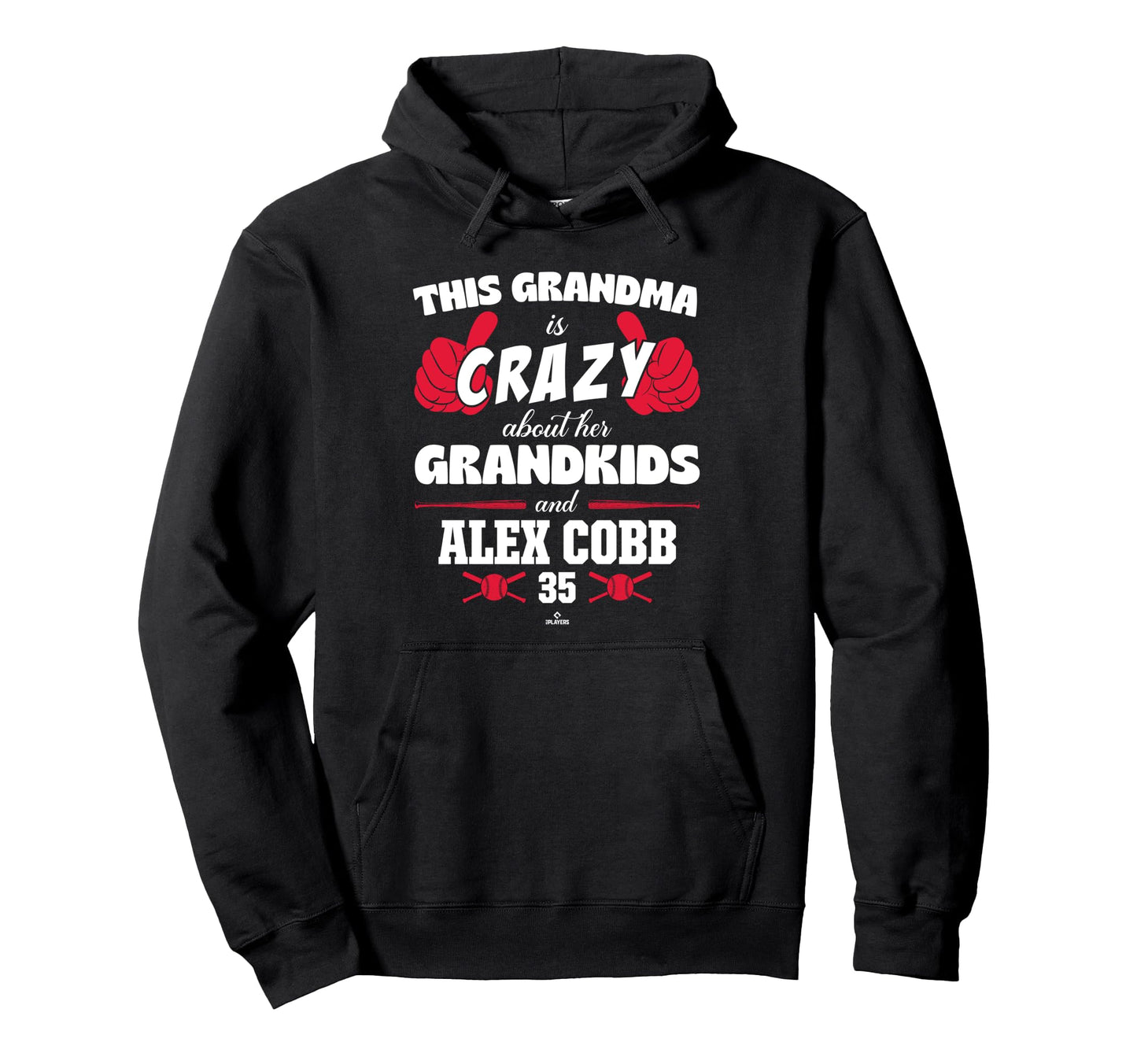 Grandma Crazy Alex Cobb Cleveland Baseball Hoodie - Graphic Print Unisex - T-Shirt, Sweatshirt, Hoodie