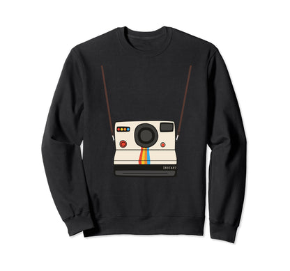 Instant Camera Neck Strap Funny Sweatshirt - Novelty Apparel for Adults - T-Shirt, Sweatshirt, Hoodie