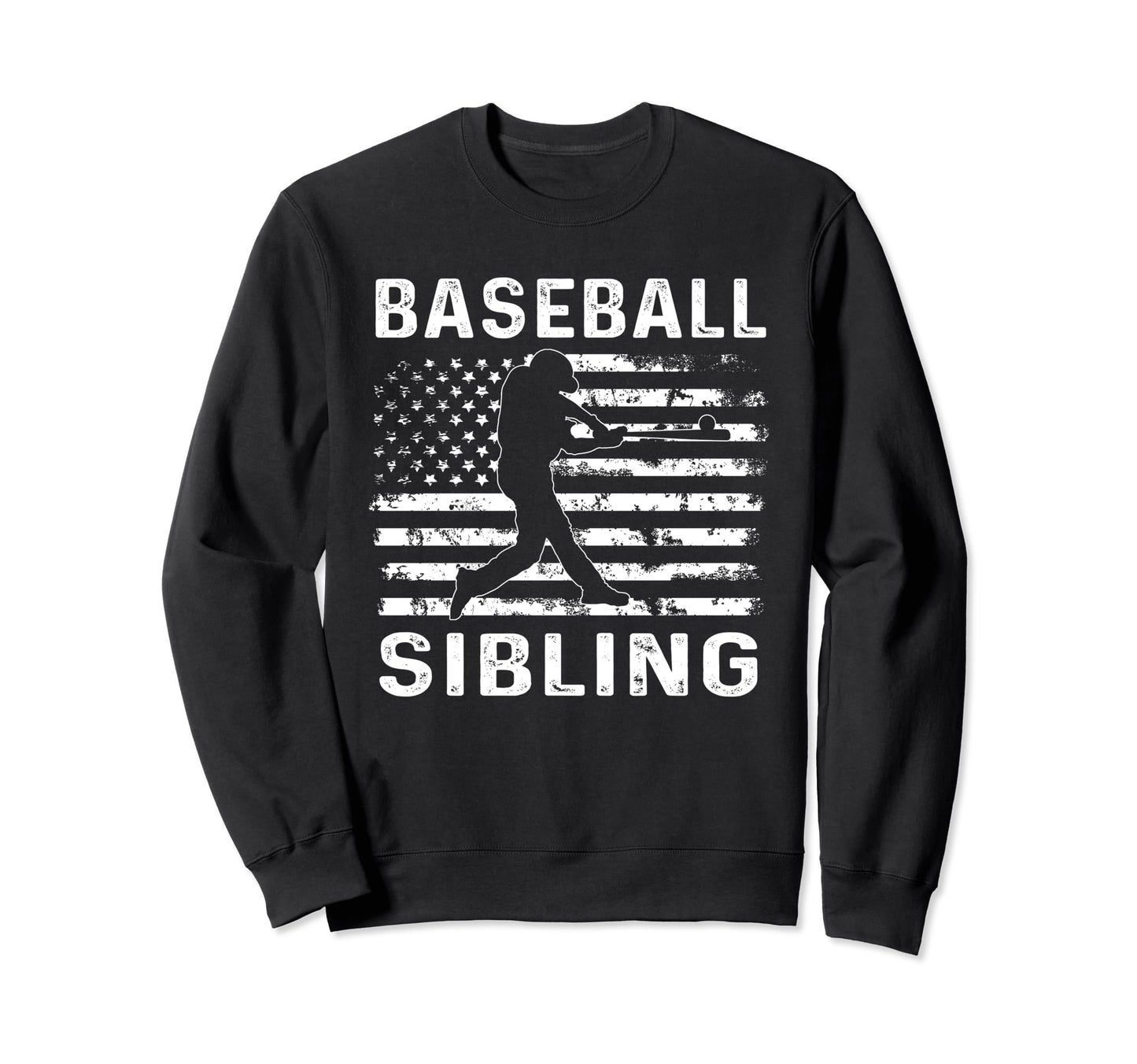 Baseball Sibling Brother Usa Flag 4Th Sweatshirt - Novelty Apparel Unisex - T-Shirt, Sweatshirt, Hoodie