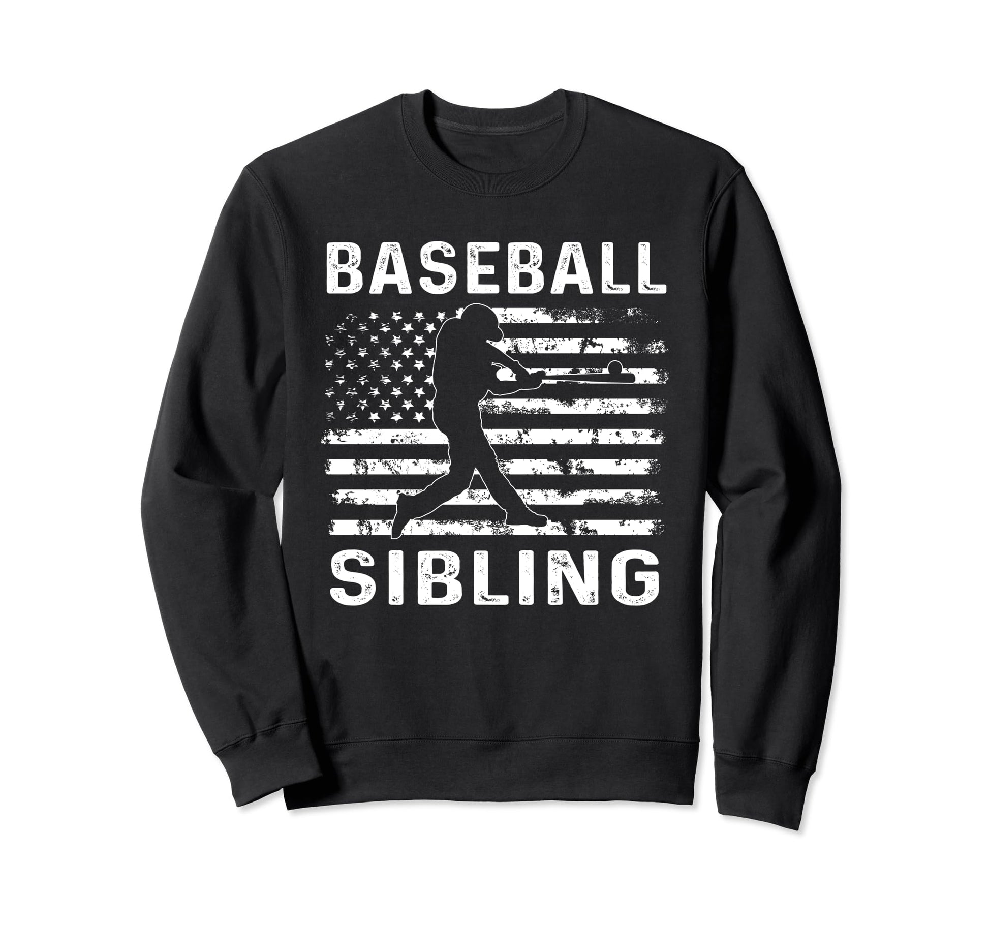 Baseball Sibling Brother Usa Flag 4Th Sweatshirt - Novelty Apparel Unisex - T-Shirt, Sweatshirt, Hoodie