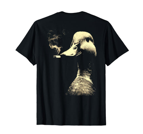 Funny Grunge Smoking Duck Animal T-Shirt - Novelty Apparel for Adults - T-Shirt, Sweatshirt, Hoodie