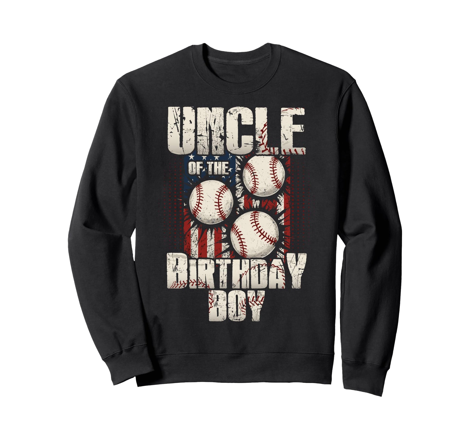 Uncle Birthday Matching Baseball Sweatshirt - Graphic Print Men Women - T-Shirt, Sweatshirt, Hoodie