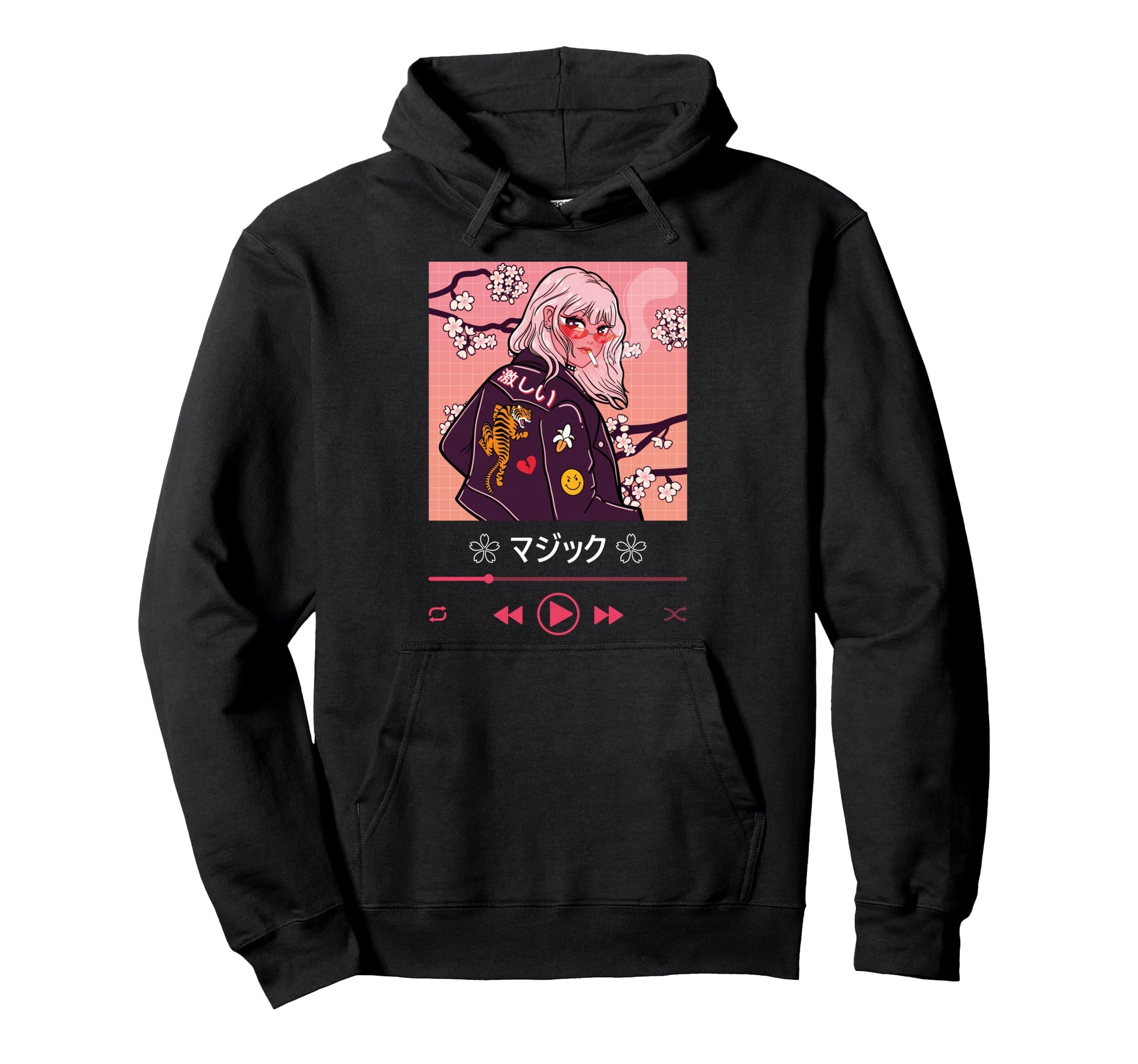 Vaporwave Aesthetic Anime Japanese Hoodie - Streetwear Style for Adults - T-Shirt, Sweatshirt, Hoodie