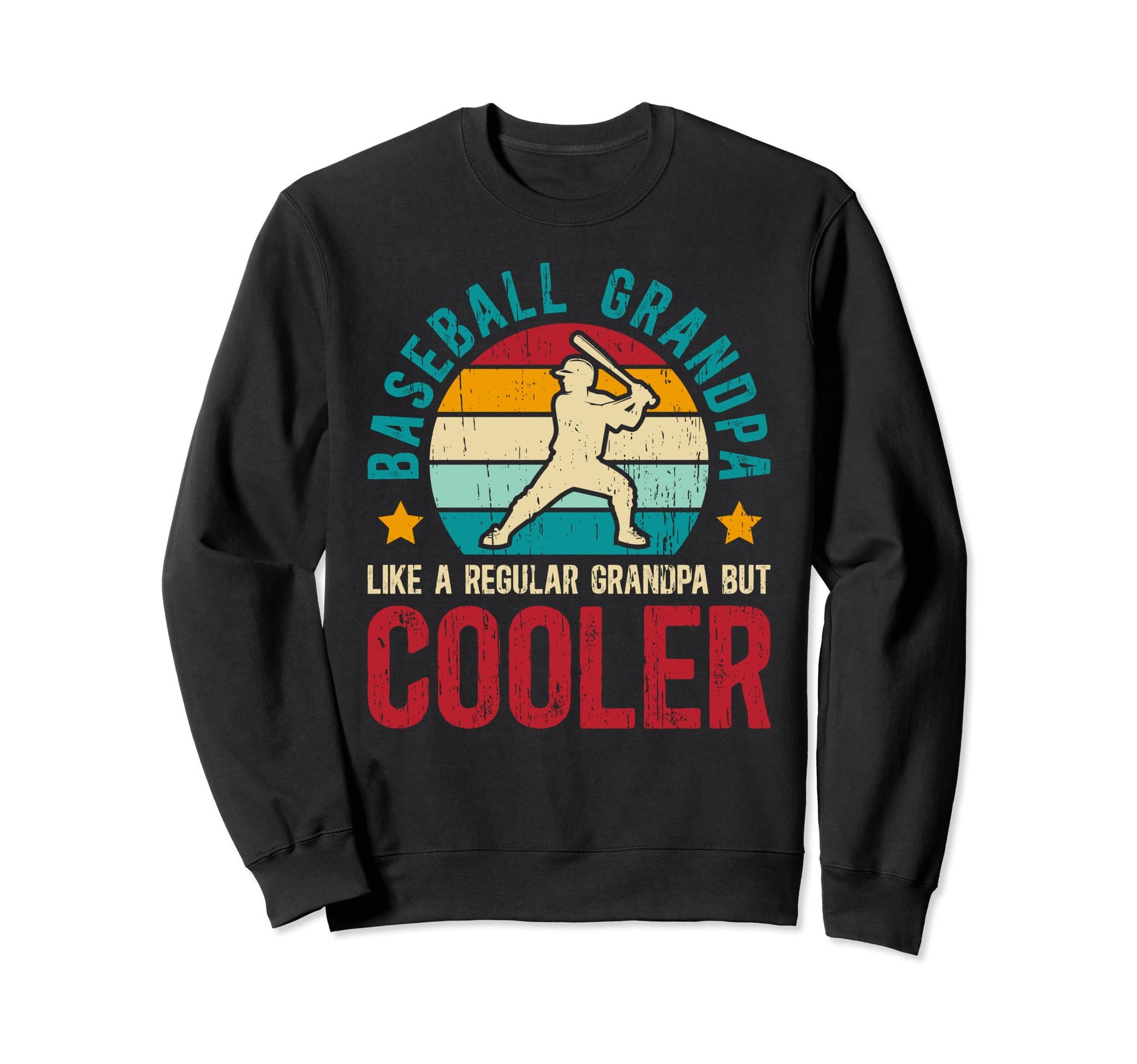 Baseball Grandpa Baseball Player Sweatshirt - Graphic Print Unisex - T-Shirt, Sweatshirt, Hoodie