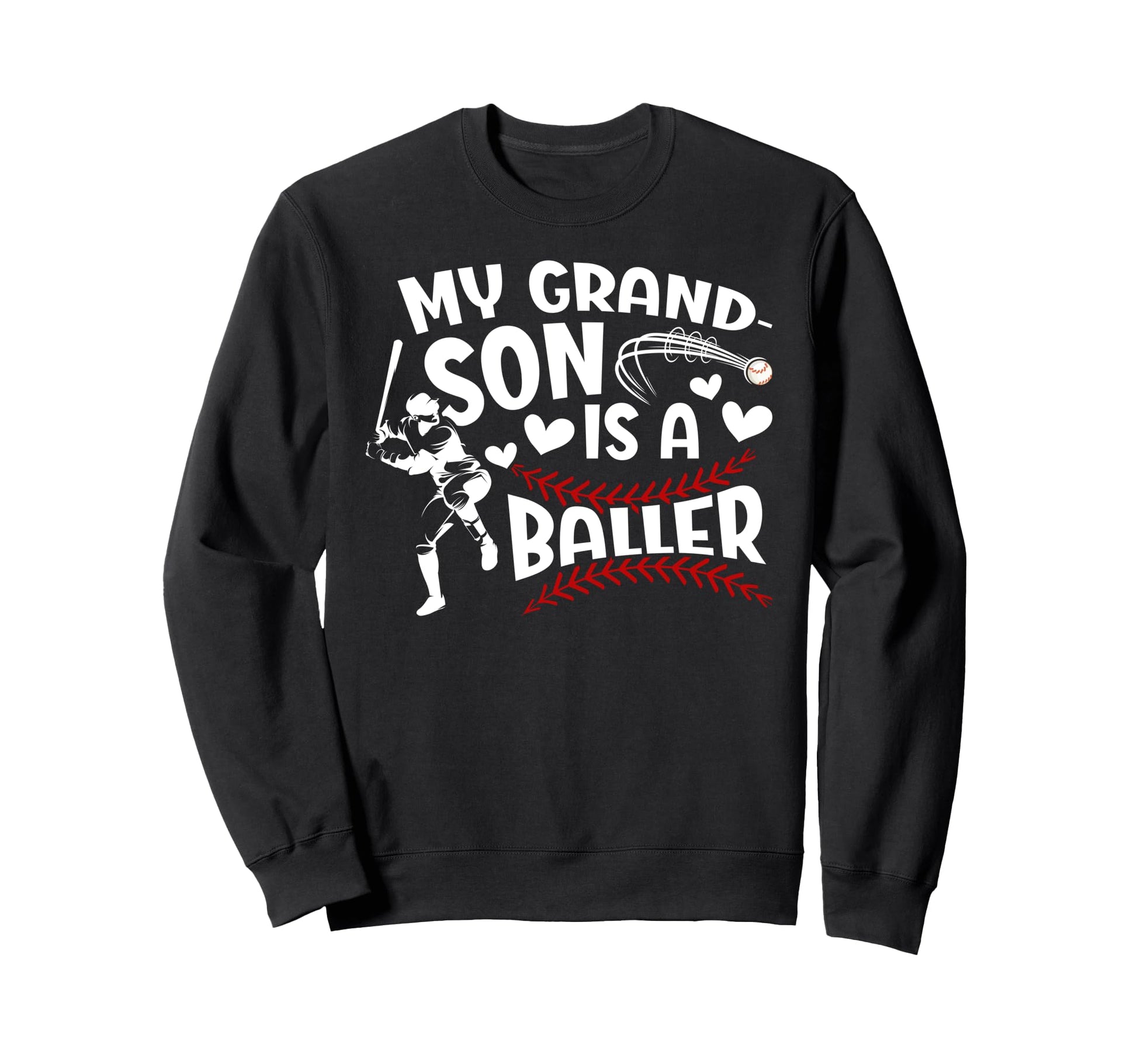 My Grandson Baseball Nana Baseball Sweatshirt - Trendy Graphic Unisex - T-Shirt, Sweatshirt, Hoodie