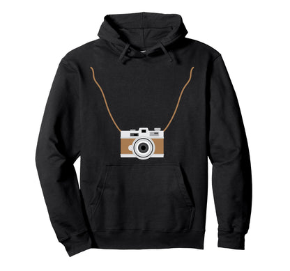 Photography Camera Necklace Photographer Hoodie - Trendy Graphic Men Women - T-Shirt, Sweatshirt, Hoodie