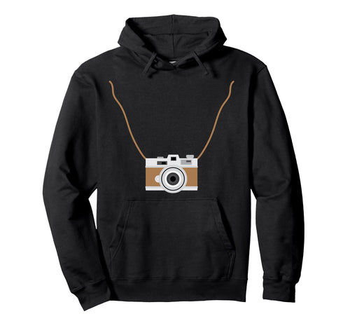 Photography Camera Necklace Photographer Hoodie - Trendy Graphic Men Women - T-Shirt, Sweatshirt, Hoodie