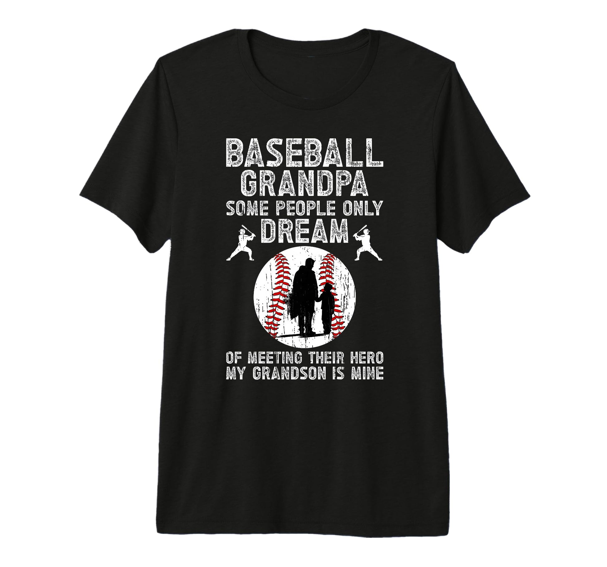 Mens Baseball Grandpa Proud Grandpa T-Shirt - Minimalist Print Men Women - T-Shirt, Sweatshirt, Hoodie