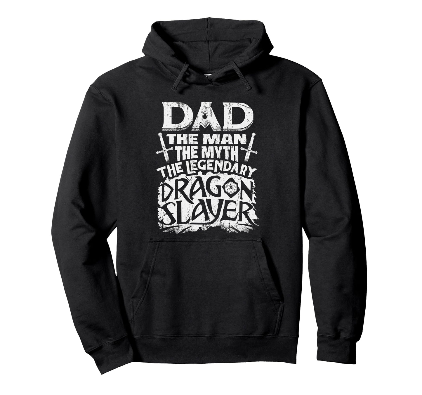 Dad Myth Funny Fathers Day Rpg Gamer Hoodie - Novelty Apparel for Adults - T-Shirt, Sweatshirt, Hoodie