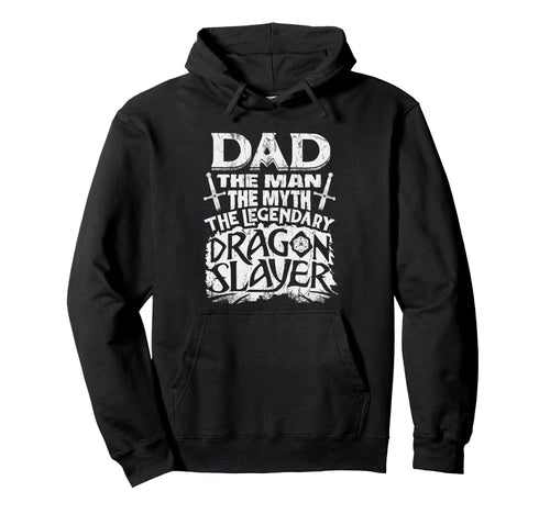 Dad Myth Funny Fathers Day Rpg Gamer Hoodie - Novelty Apparel for Adults - T-Shirt, Sweatshirt, Hoodie