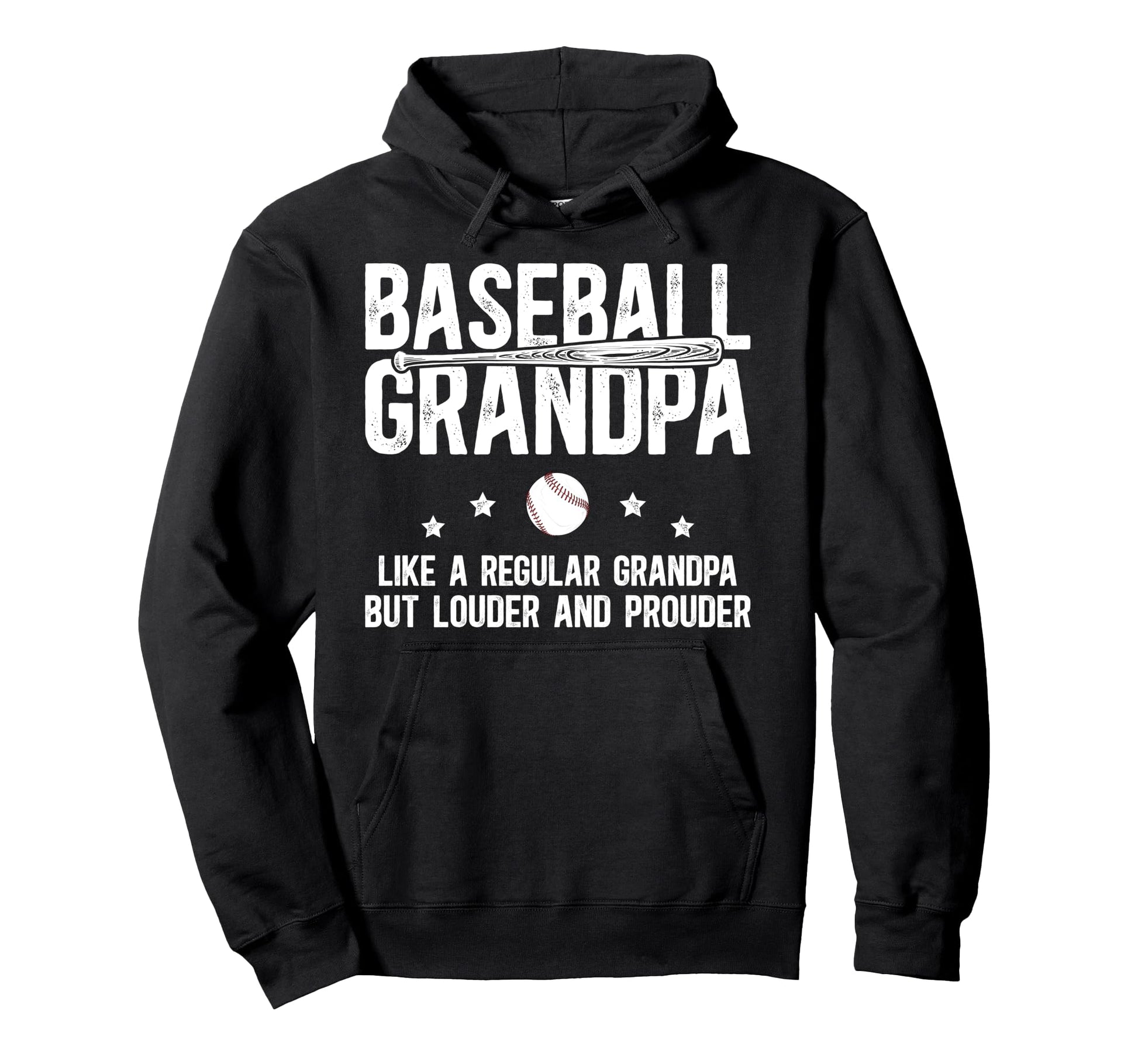 Baseball Grandpa Baseball Player Hoodie - Fun Novelty Design Men Women - T-Shirt, Sweatshirt, Hoodie
