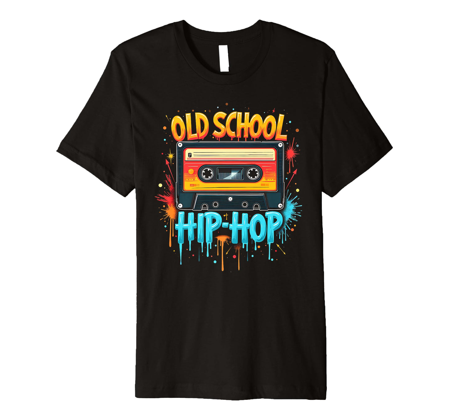 Playful Old School Hiphop Cassette T-Shirt - Aesthetic Graphic for Adults - T-Shirt, Sweatshirt, Hoodie