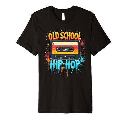 Playful Old School Hiphop Cassette T-Shirt - Aesthetic Graphic for Adults - T-Shirt, Sweatshirt, Hoodie