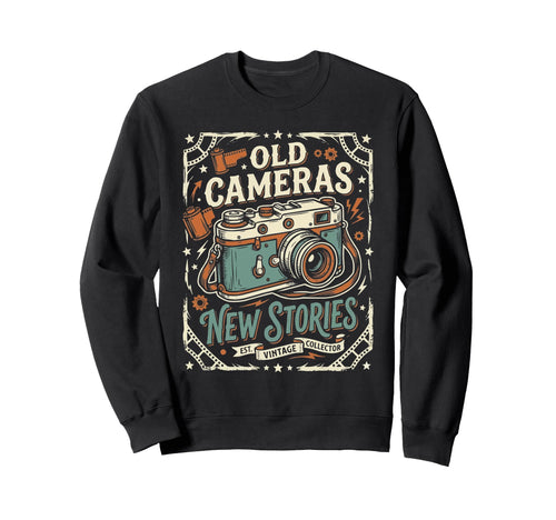 Camera Collector Photography Sweatshirt - Streetwear Style Men Women - T-Shirt, Sweatshirt, Hoodie
