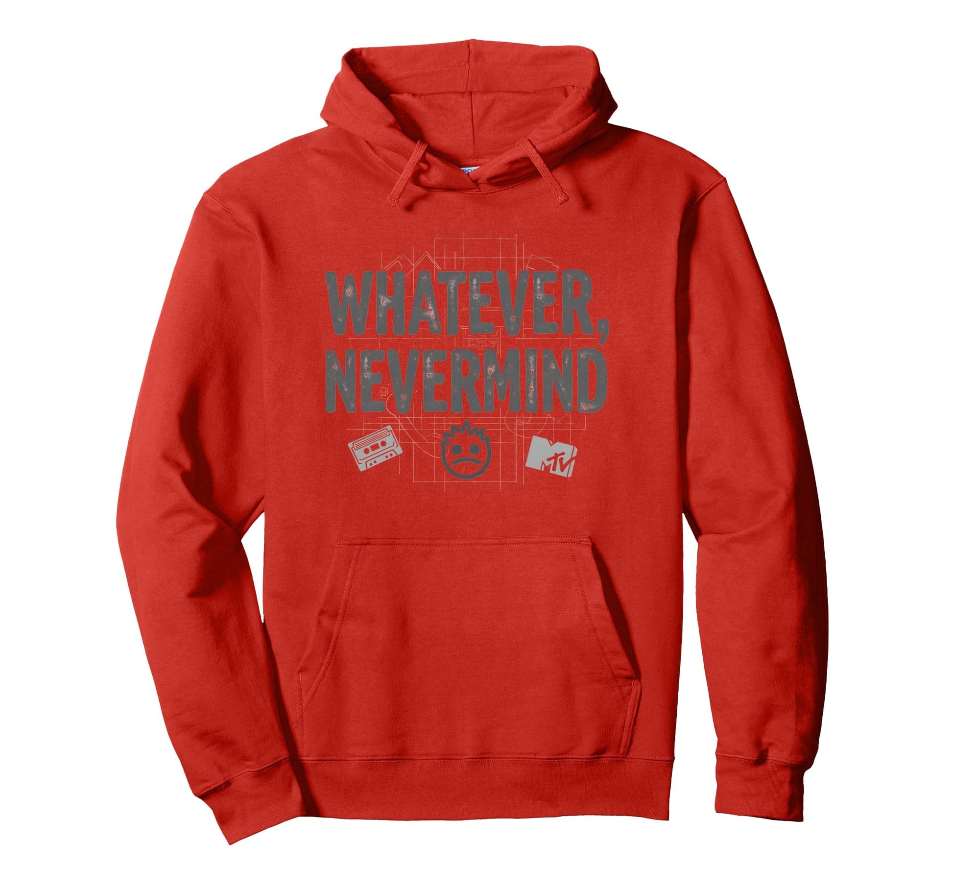 Whatever Nevermind Gen X Nostalgic 90S Hoodie - Minimalist Print Men Women - T-Shirt, Sweatshirt, Hoodie