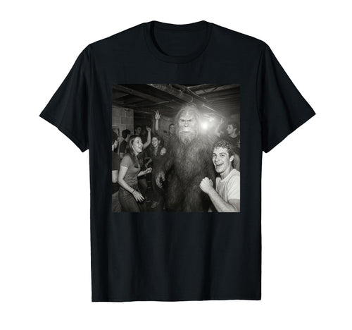 Bigfoot Caught Camera Funny Bigfoot T-Shirt - Novelty Apparel Unisex - T-Shirt, Sweatshirt, Hoodie