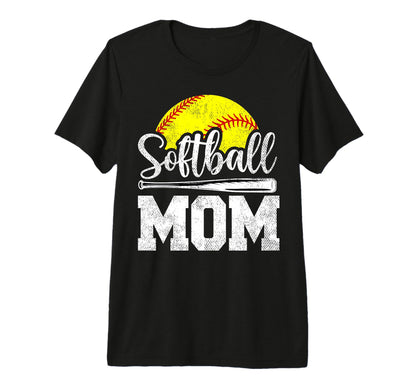 Softball Mom Softball Player Game T-Shirt - Aesthetic Graphic Men Women - T-Shirt, Sweatshirt, Hoodie