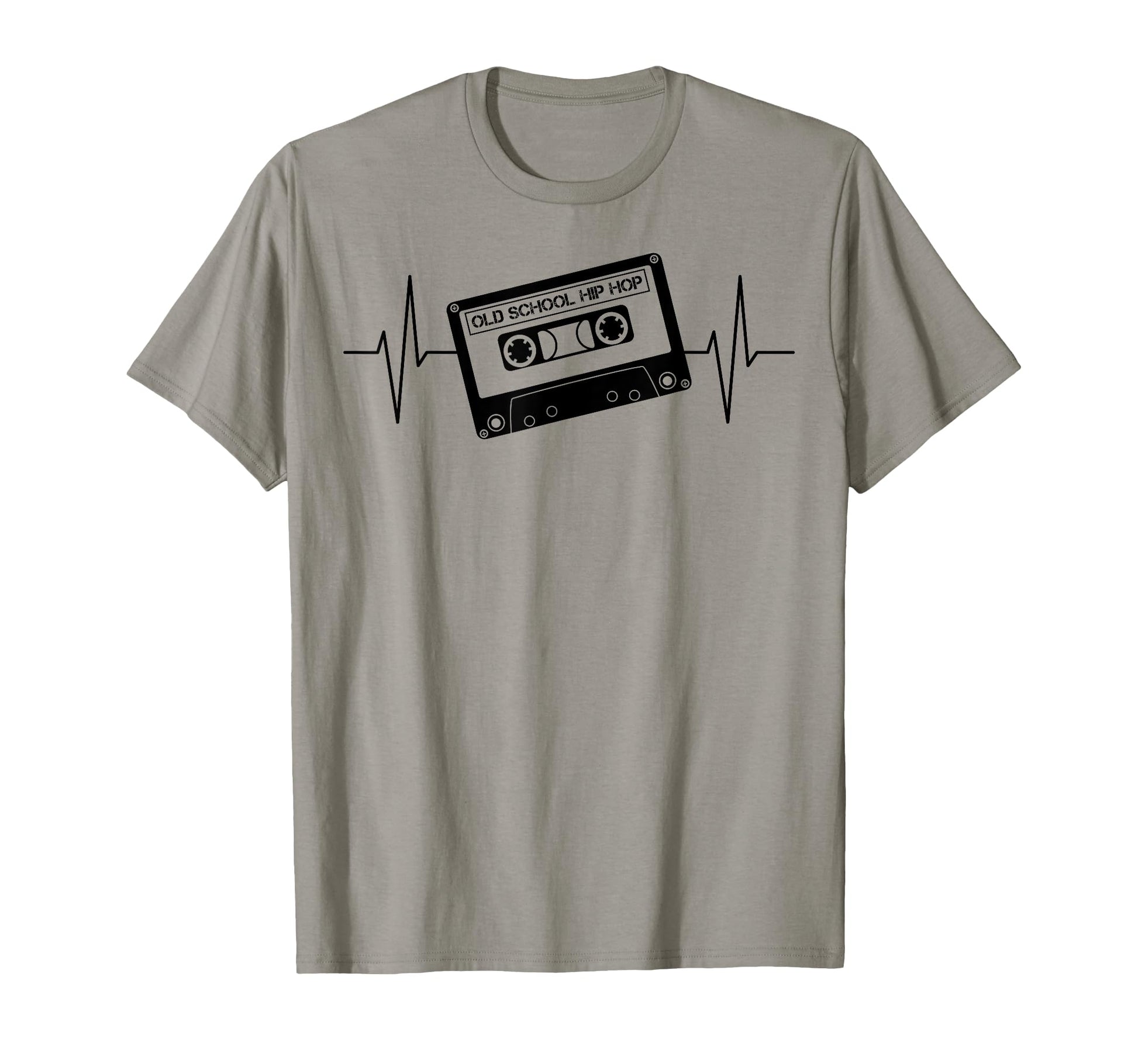 Cassette Tape Ecg Line Old School Hip T-Shirt - Minimalist Print Men Women - T-Shirt, Sweatshirt, Hoodie
