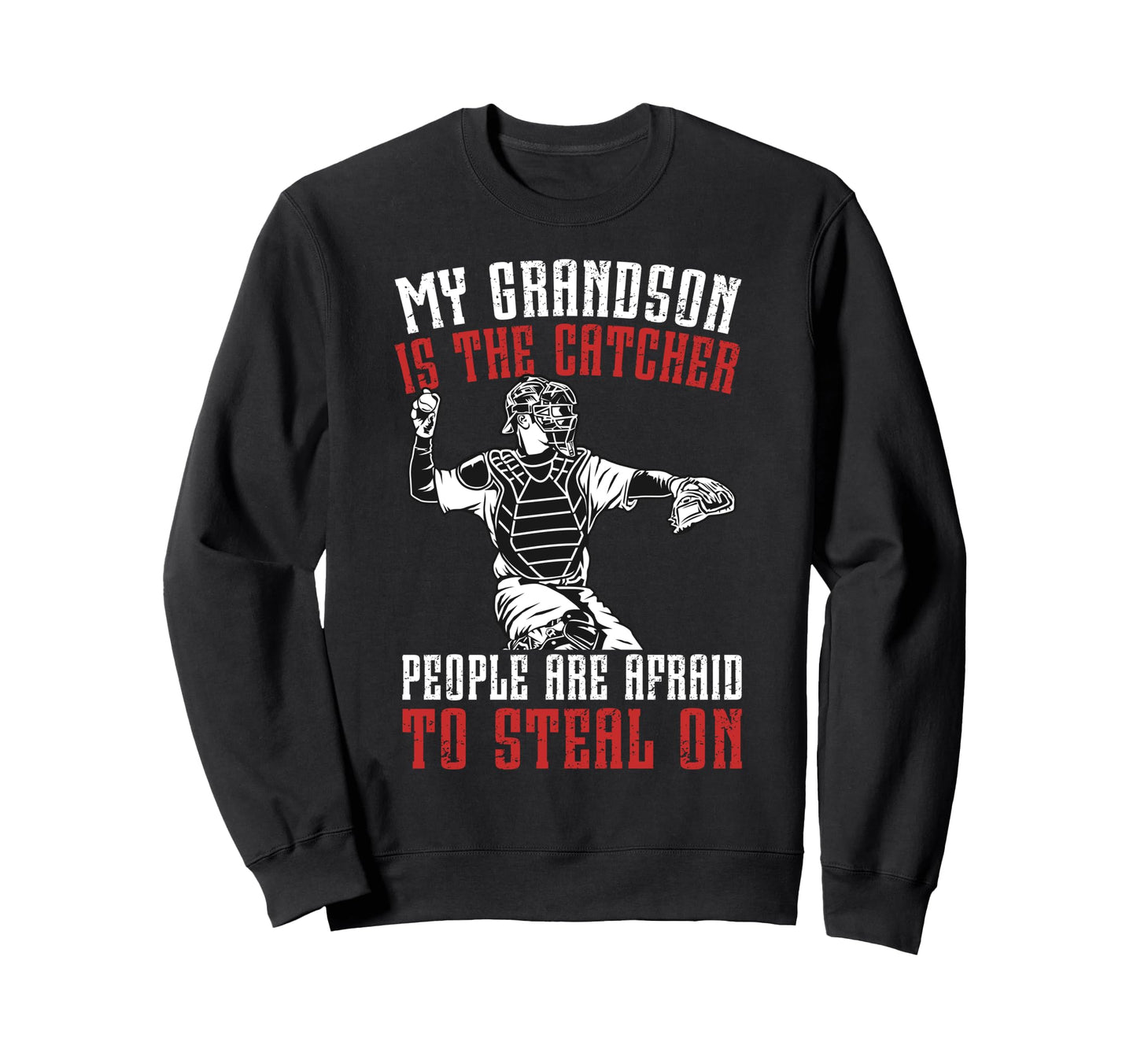 Baseball Catcher Grandpa Proud Sweatshirt - Aesthetic Graphic Men Women - T-Shirt, Sweatshirt, Hoodie