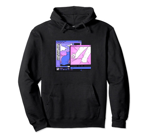 Aesthetic Vaporwave Synthwave Hoodie - Aesthetic Graphic Men Women - T-Shirt, Sweatshirt, Hoodie