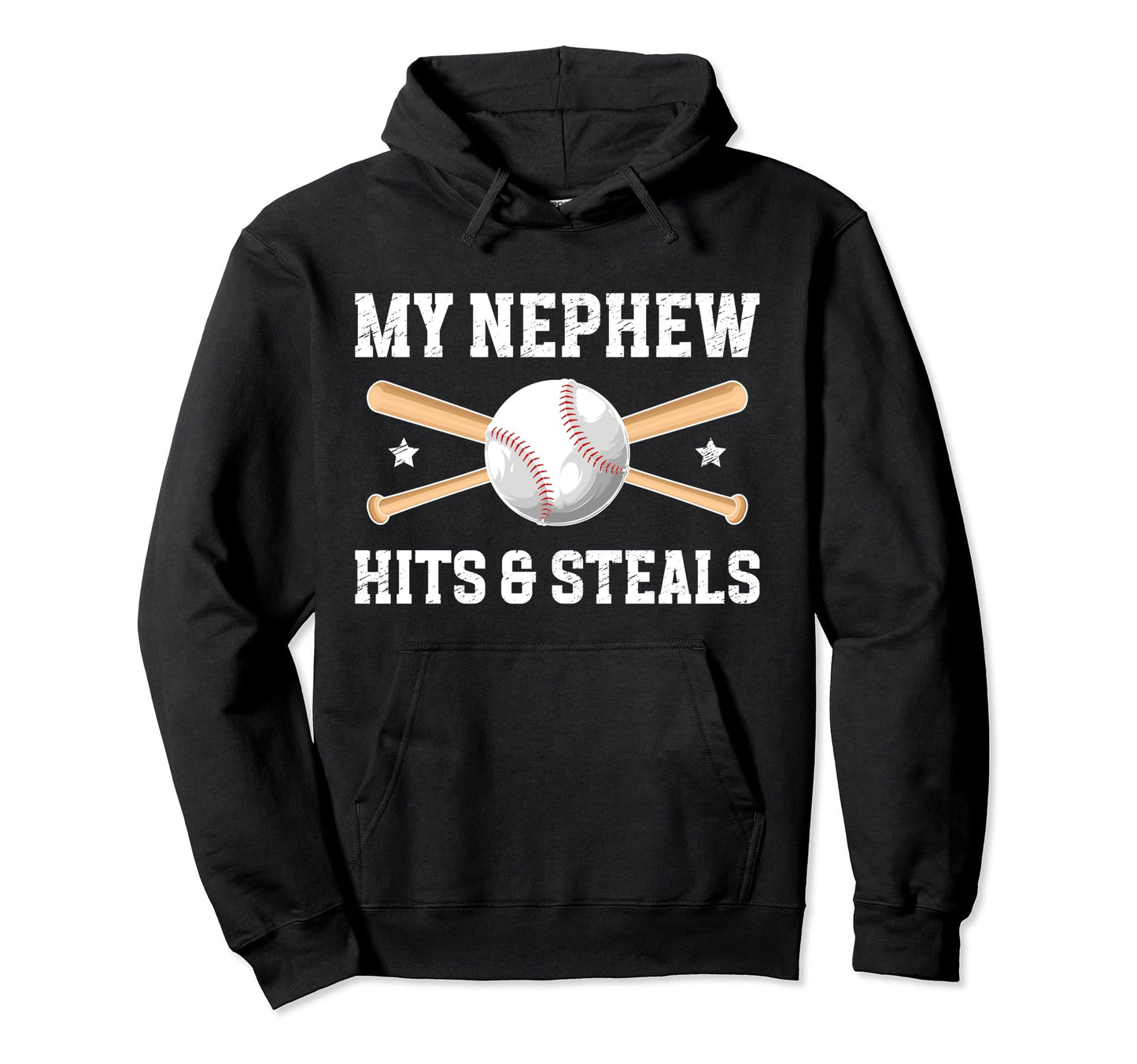 My Nephew Baseball Uncle Baseball Player Hoodie - Unique Graphic Unisex - T-Shirt, Sweatshirt, Hoodie