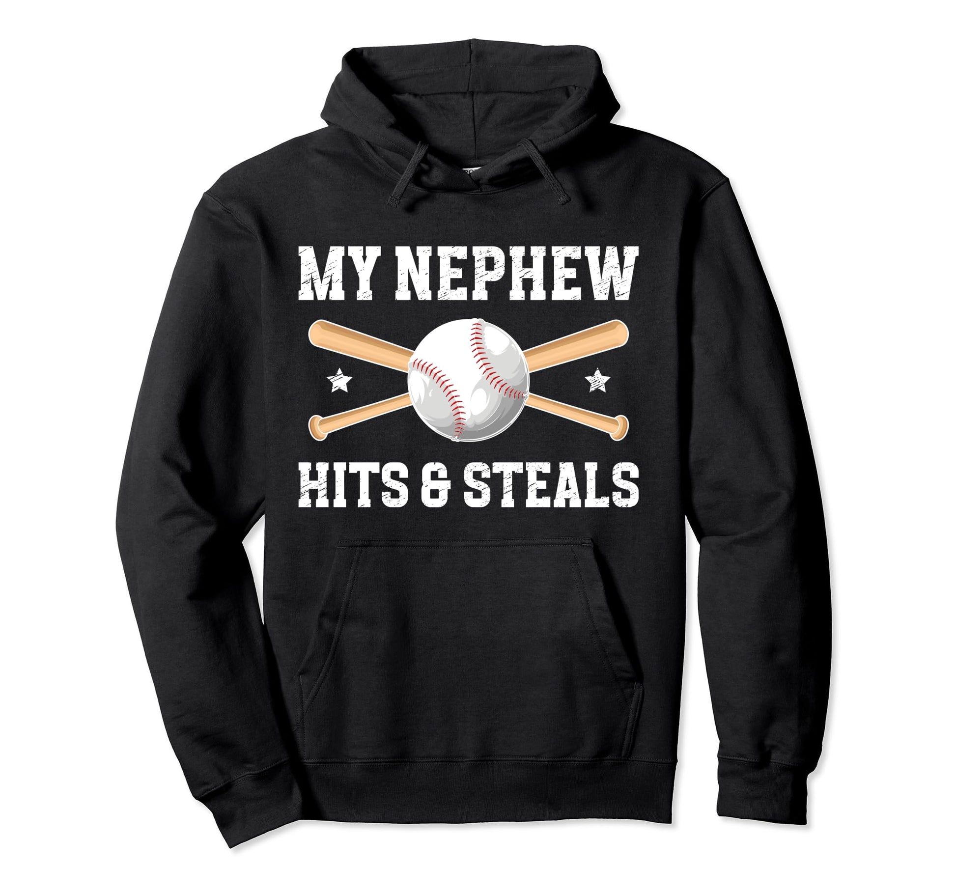 My Nephew Baseball Uncle Baseball Player Hoodie - Unique Graphic Unisex - T-Shirt, Sweatshirt, Hoodie