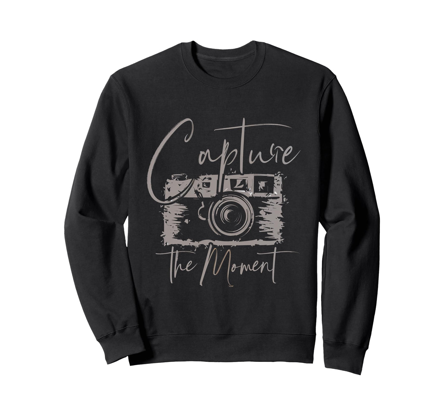 Capture Moment Photography Camera Lens Sweatshirt - Graphic Print Unisex - T-Shirt, Sweatshirt, Hoodie