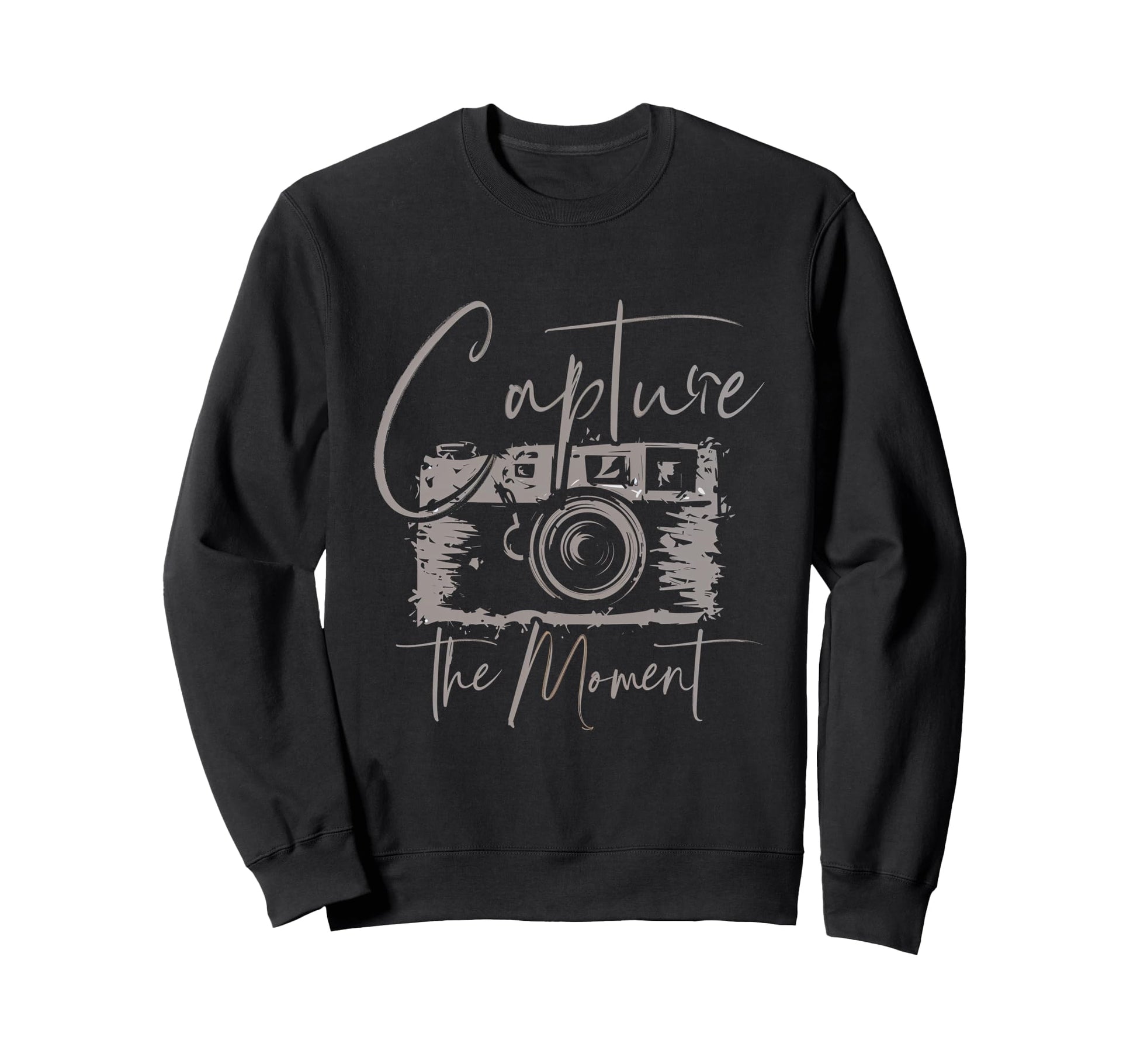 Capture Moment Photography Camera Lens Sweatshirt - Graphic Print Unisex - T-Shirt, Sweatshirt, Hoodie