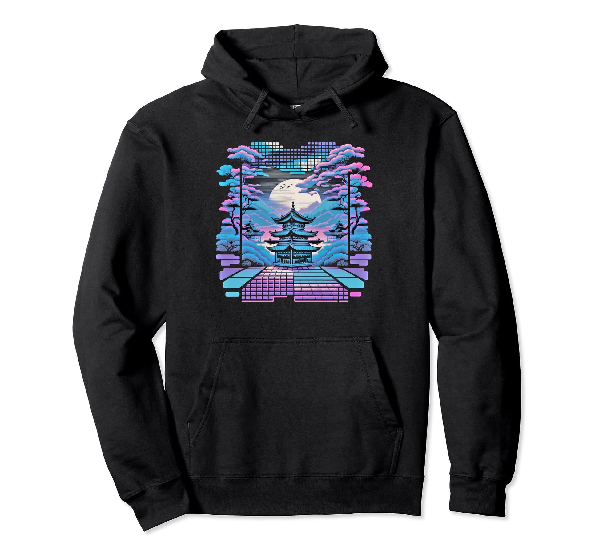 Futuristic Japan City Aesthetic Hoodie - Novelty Apparel Men Women - T-Shirt, Sweatshirt, Hoodie