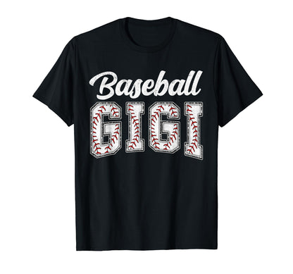 Baseball Gigi Baseball Nephew Mothers T-Shirt - Trendy Graphic for Adults - T-Shirt, Sweatshirt, Hoodie