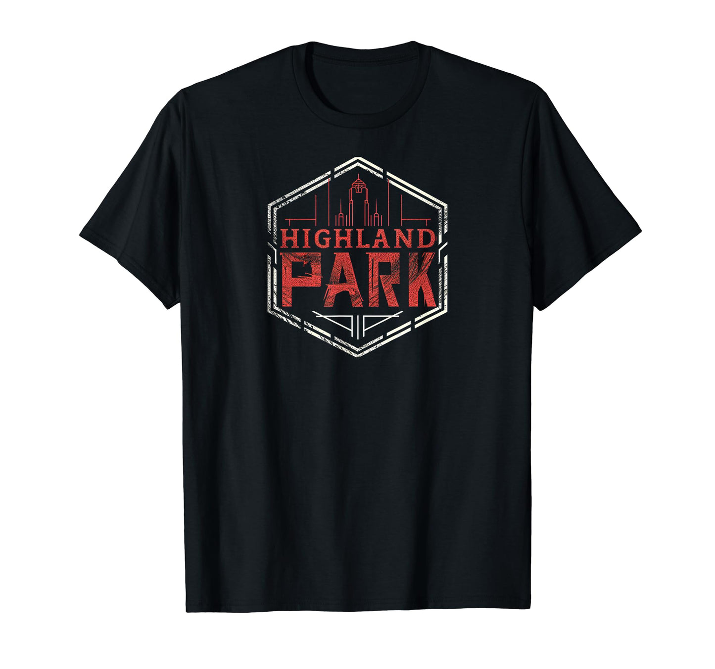 Highland Park Grit 90S Grunge T-Shirt - Trendy Graphic for Adults - T-Shirt, Sweatshirt, Hoodie