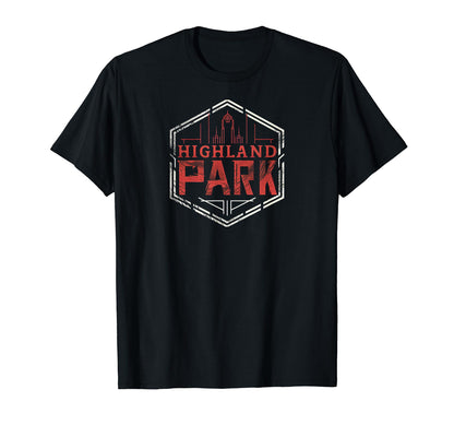 Highland Park Grit 90S Grunge T-Shirt - Trendy Graphic for Adults - T-Shirt, Sweatshirt, Hoodie