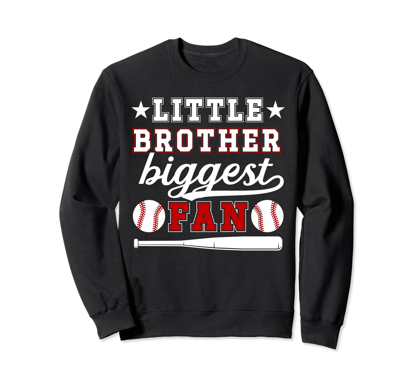 Little Brother Baseball Brother Sweatshirt - Aesthetic Graphic for Adults - T-Shirt, Sweatshirt, Hoodie