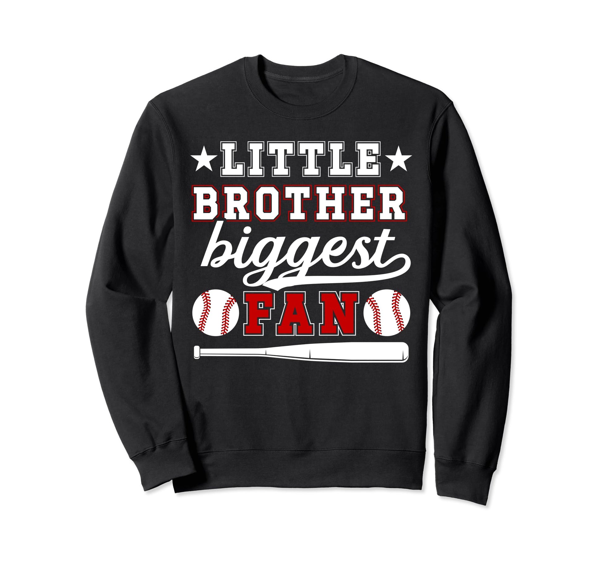 Little Brother Baseball Brother Sweatshirt - Aesthetic Graphic for Adults - T-Shirt, Sweatshirt, Hoodie