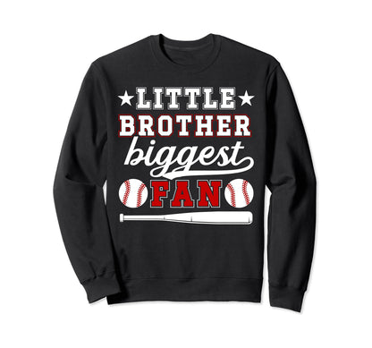 Little Brother Baseball Brother Sweatshirt - Aesthetic Graphic for Adults - T-Shirt, Sweatshirt, Hoodie