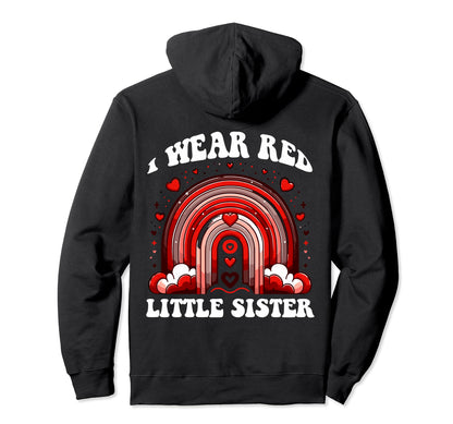Little Sister Heart Disease Hoodie - Fun Novelty Design for Adults - T-Shirt, Sweatshirt, Hoodie