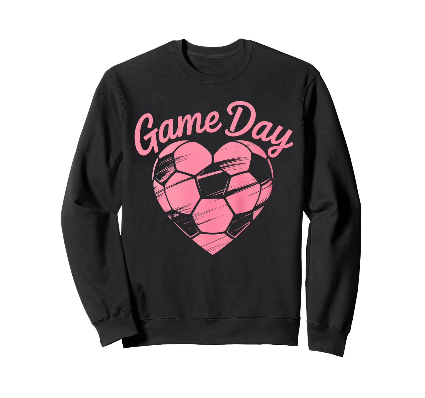 Womens Soccer Game Day Ladies Heart Sweatshirt - Custom Art Print Unisex - T-Shirt, Sweatshirt, Hoodie