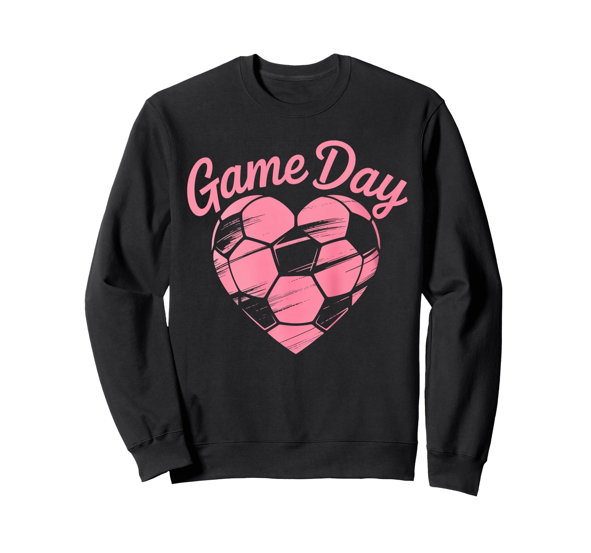 Womens Soccer Game Day Ladies Heart Sweatshirt - Custom Art Print Unisex - T-Shirt, Sweatshirt, Hoodie