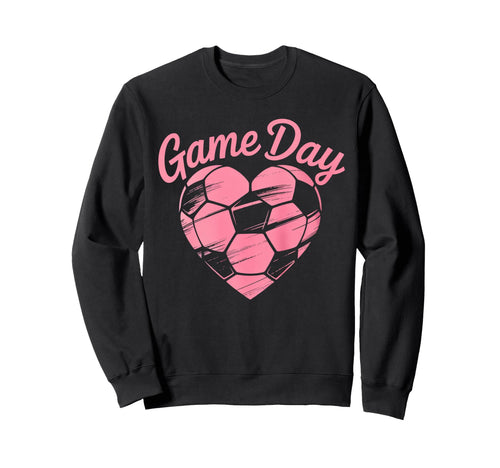 Womens Soccer Game Day Ladies Heart Sweatshirt - Custom Art Print Unisex - T-Shirt, Sweatshirt, Hoodie