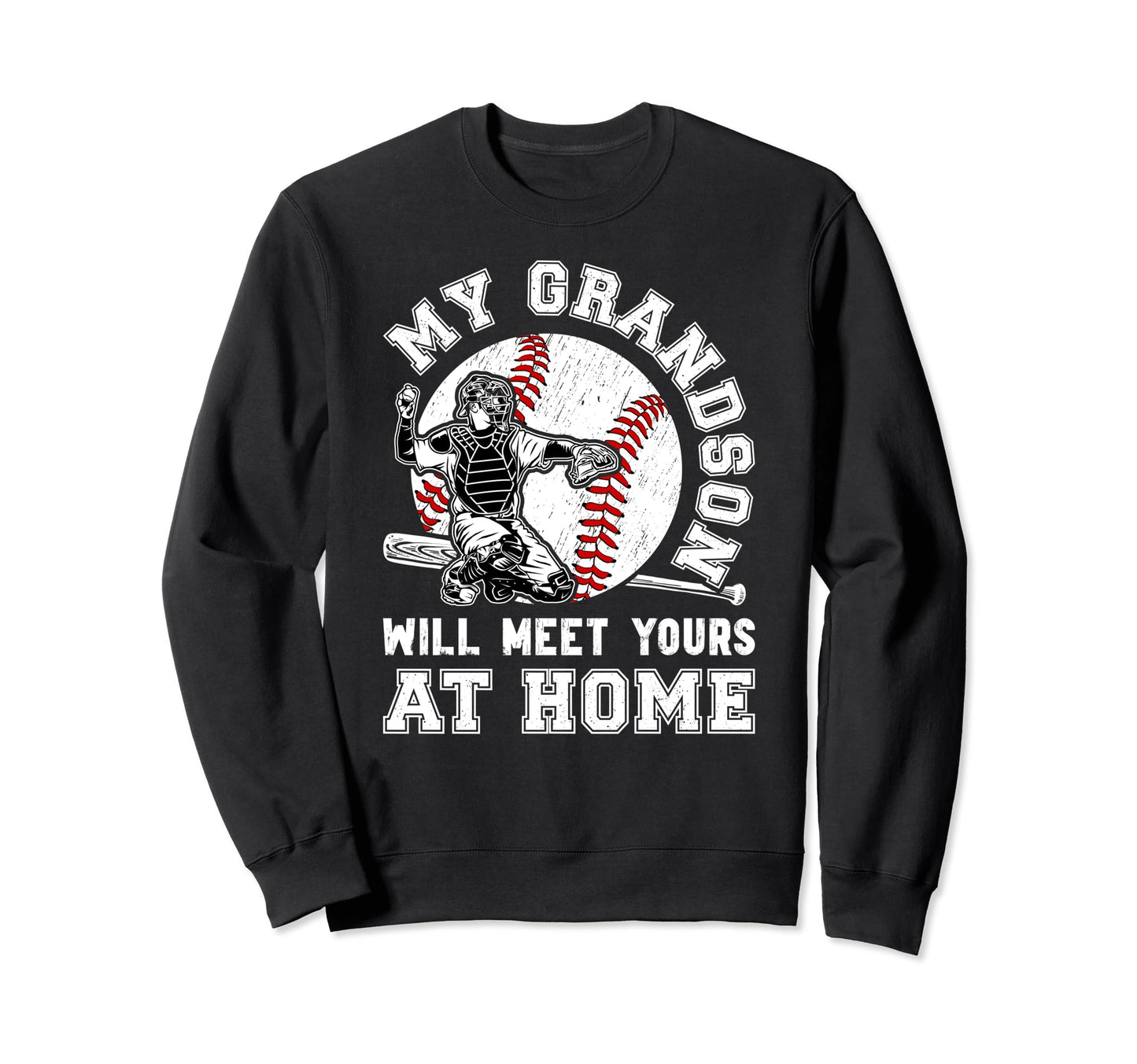 Home Baseball Catcher Nana Baseball Sweatshirt - Novelty Apparel Men Women - T-Shirt, Sweatshirt, Hoodie