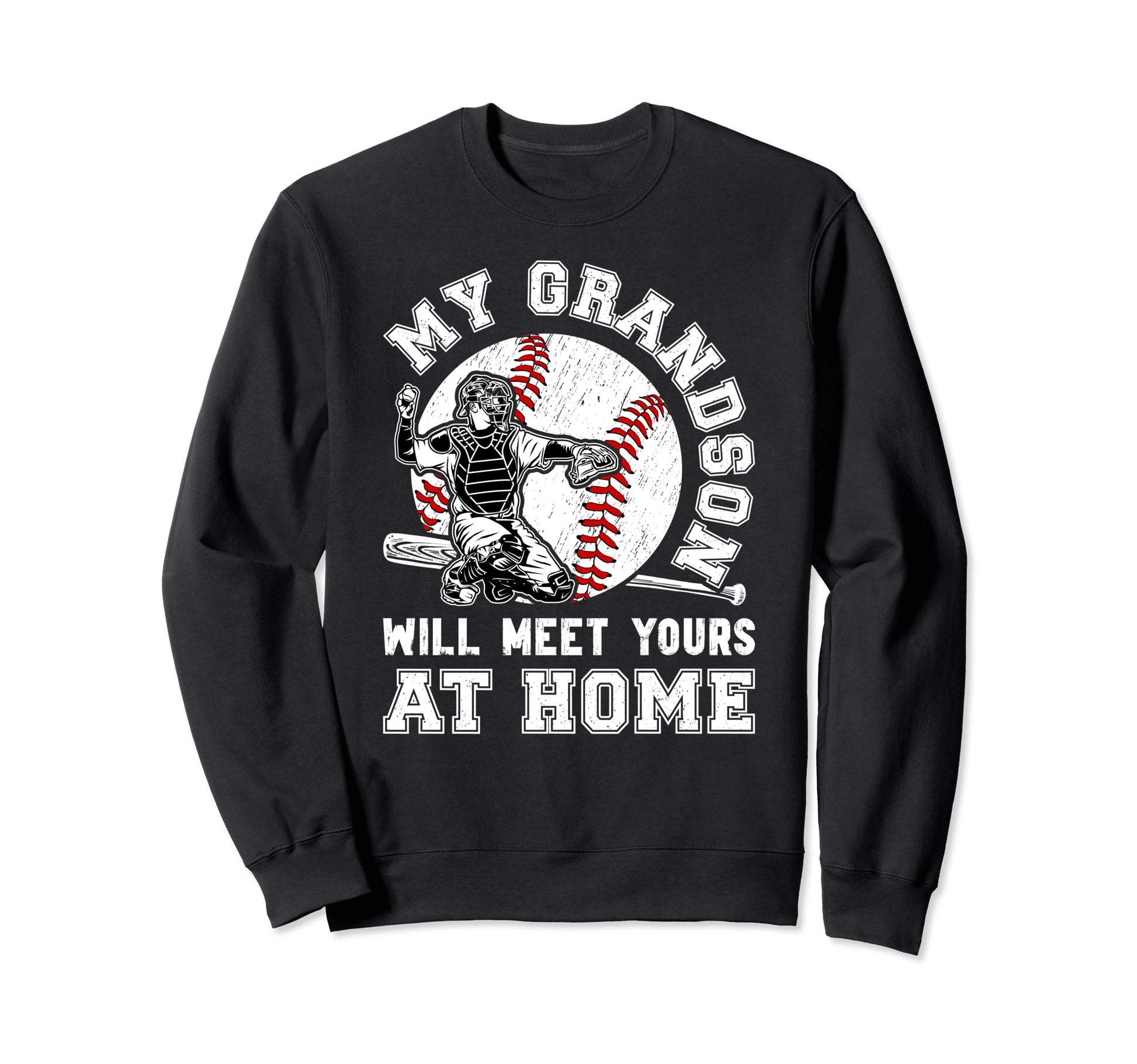 Home Baseball Catcher Nana Baseball Sweatshirt - Novelty Apparel Men Women - T-Shirt, Sweatshirt, Hoodie