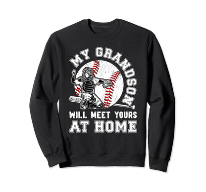 Home Baseball Catcher Nana Baseball Sweatshirt - Novelty Apparel Men Women - T-Shirt, Sweatshirt, Hoodie