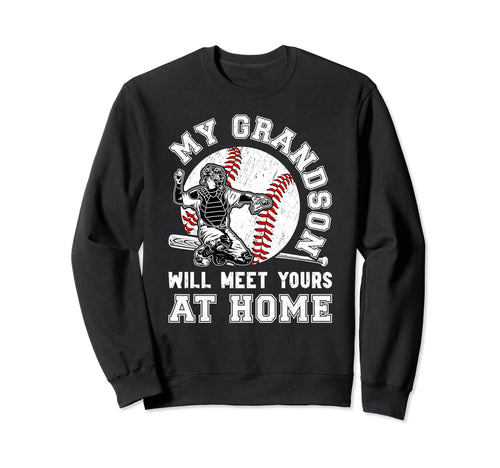 Home Baseball Catcher Nana Baseball Sweatshirt - Novelty Apparel Men Women - T-Shirt, Sweatshirt, Hoodie