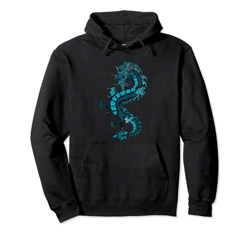 Chinese Dragon Dragon Grunge Aesthetic Hoodie - Novelty Apparel Men Women - T-Shirt, Sweatshirt, Hoodie