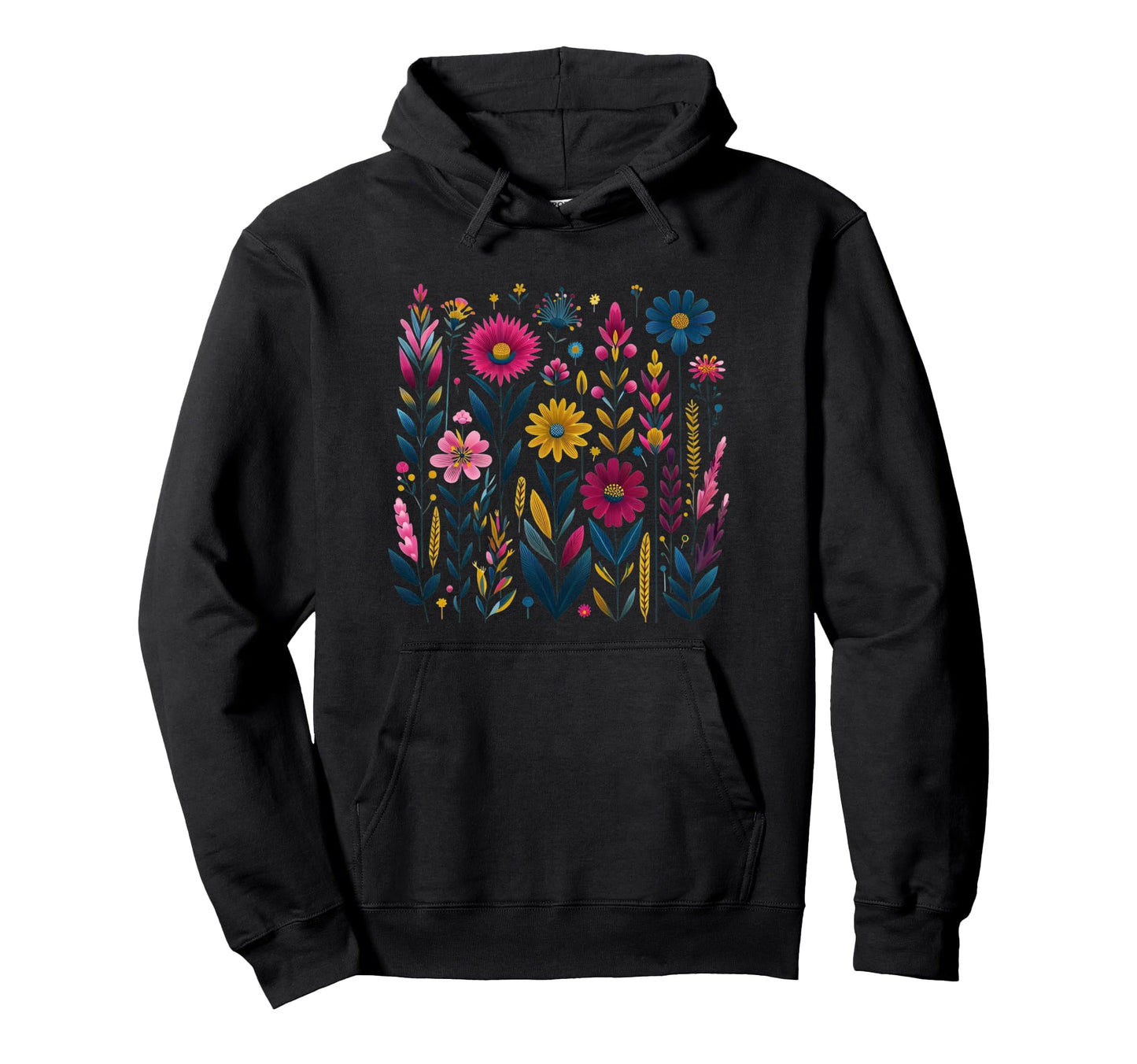 Wildflower Boho Summer Hoodie - Unique Graphic for Adults - T-Shirt, Sweatshirt, Hoodie